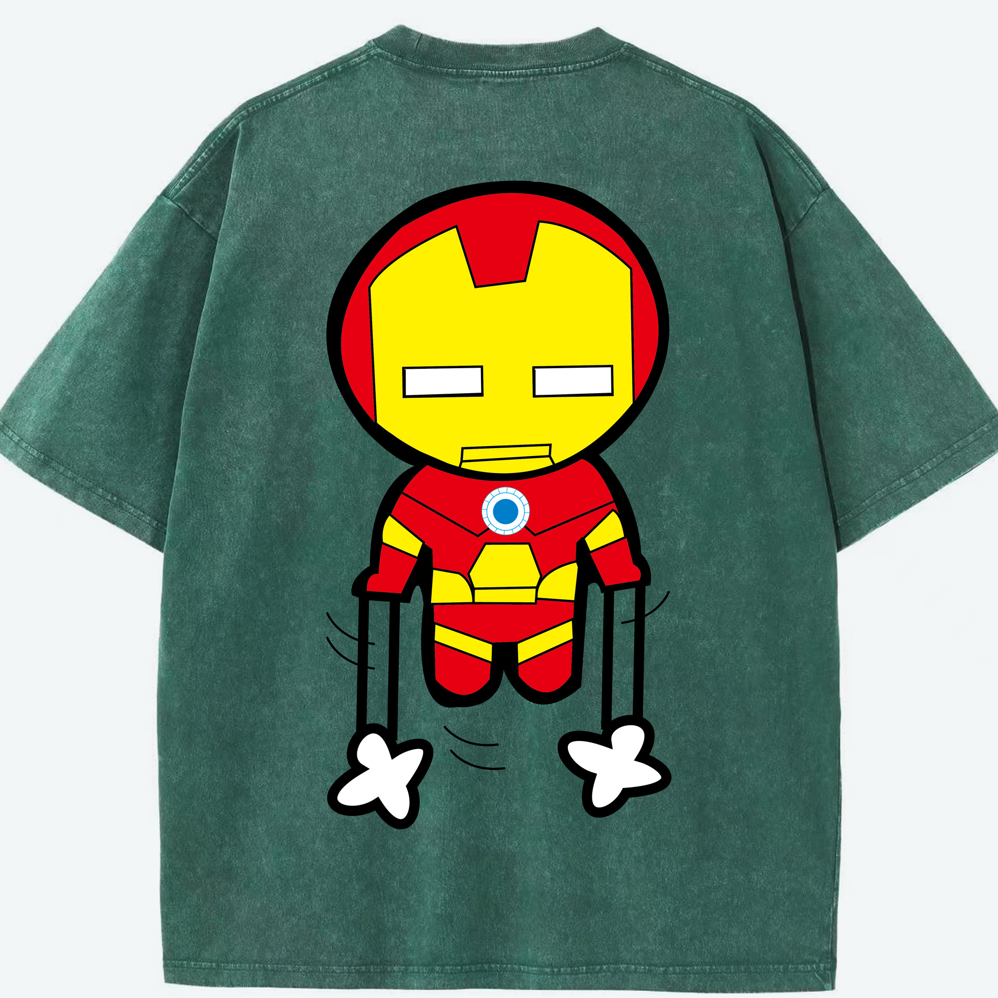 （画像用） アベンジャーズ The Avengers 綿100% ヴィンテージ風 半袖Tシャツ（背面プリント）